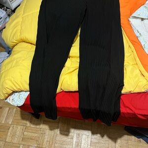 Black Pleated Pants